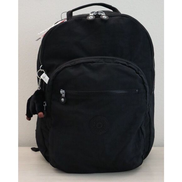 Kipling KI1206-0DH Unisex Large Black Tonal Seoul 15" Laptop Backpack - Picture 1 of 16